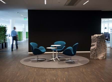 filttæppe kontor indretning